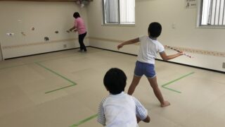 保護中: 児童発達支援はればれ、11月6日水曜日の子ども達の活動の様子です