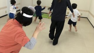 保護中: 児童発達支援はればれ、水曜日4歳児クラスの子ども達の活動の様子です