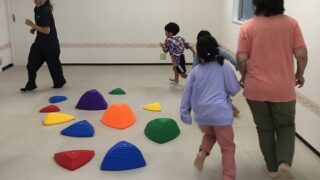 保護中: 児童発達支援はればれ、月曜日5歳児の子ども達の活動の様子です。